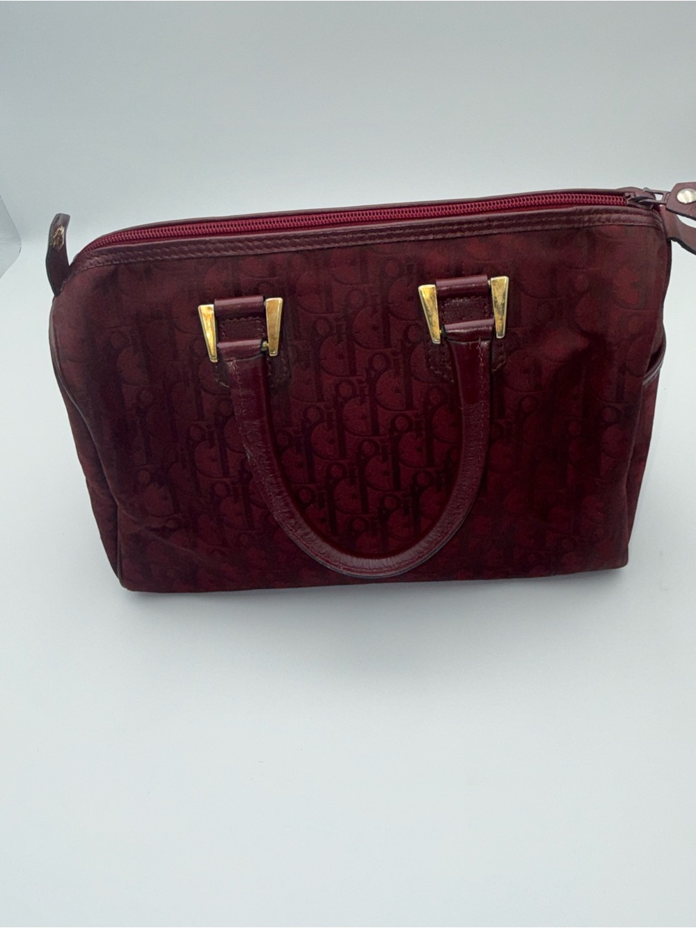 Christian Dior Bordeaux Trotter bag